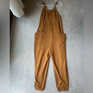 Waffle knit jumpsuit